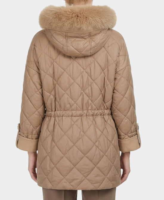 Coat w/ Fox Fur Trim Hood view 