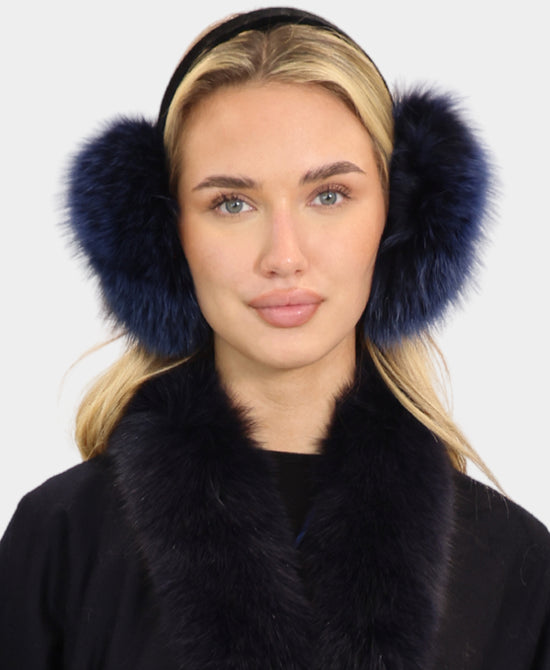 Fox Earmuffs w/ Velvet Band view 