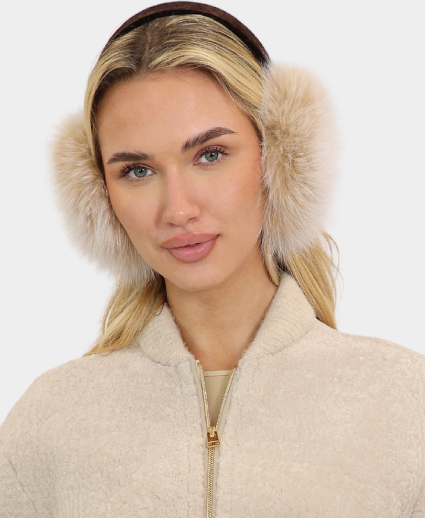 Fox Earmuffs w/ Velvet Band view 1