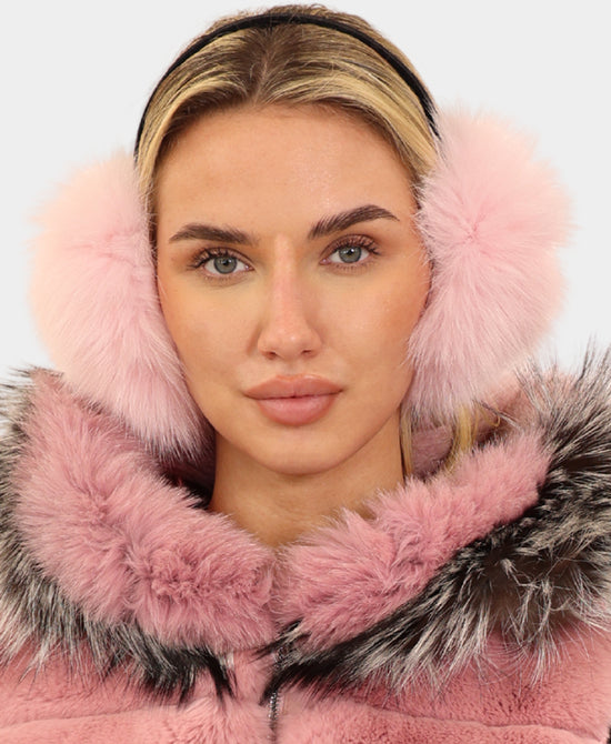 Fox Earmuffs w/ Velvet Band view 