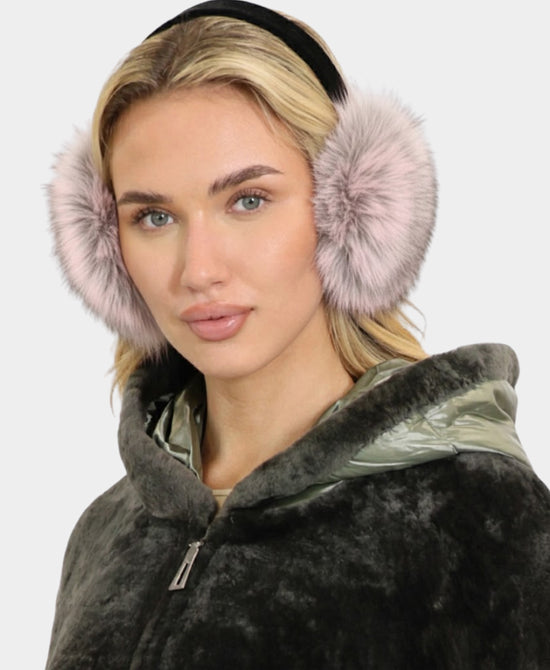 Fox Earmuffs w/ Velvet Band view 
