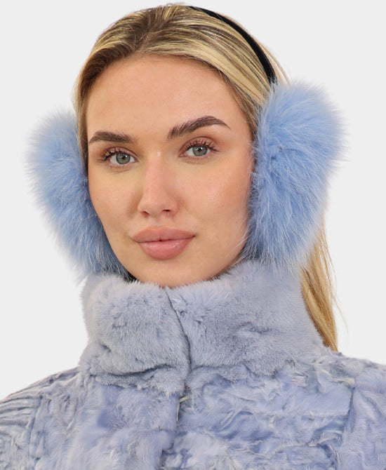 Fox Earmuffs w/ Velvet Band view 