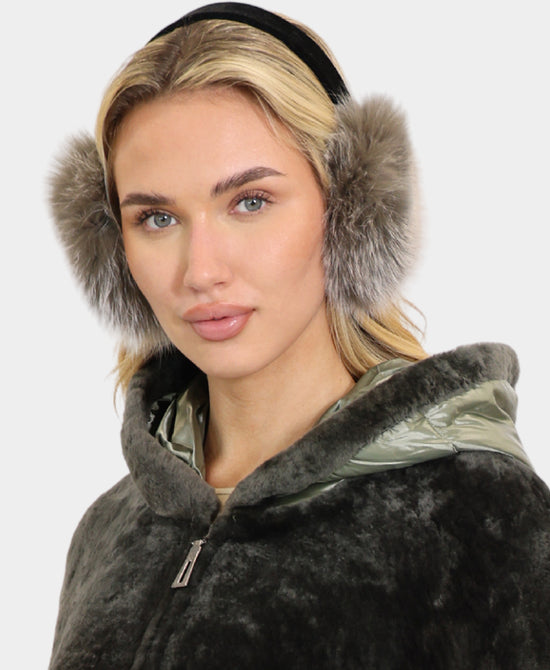 Fox Earmuffs w/ Velvet Band view 