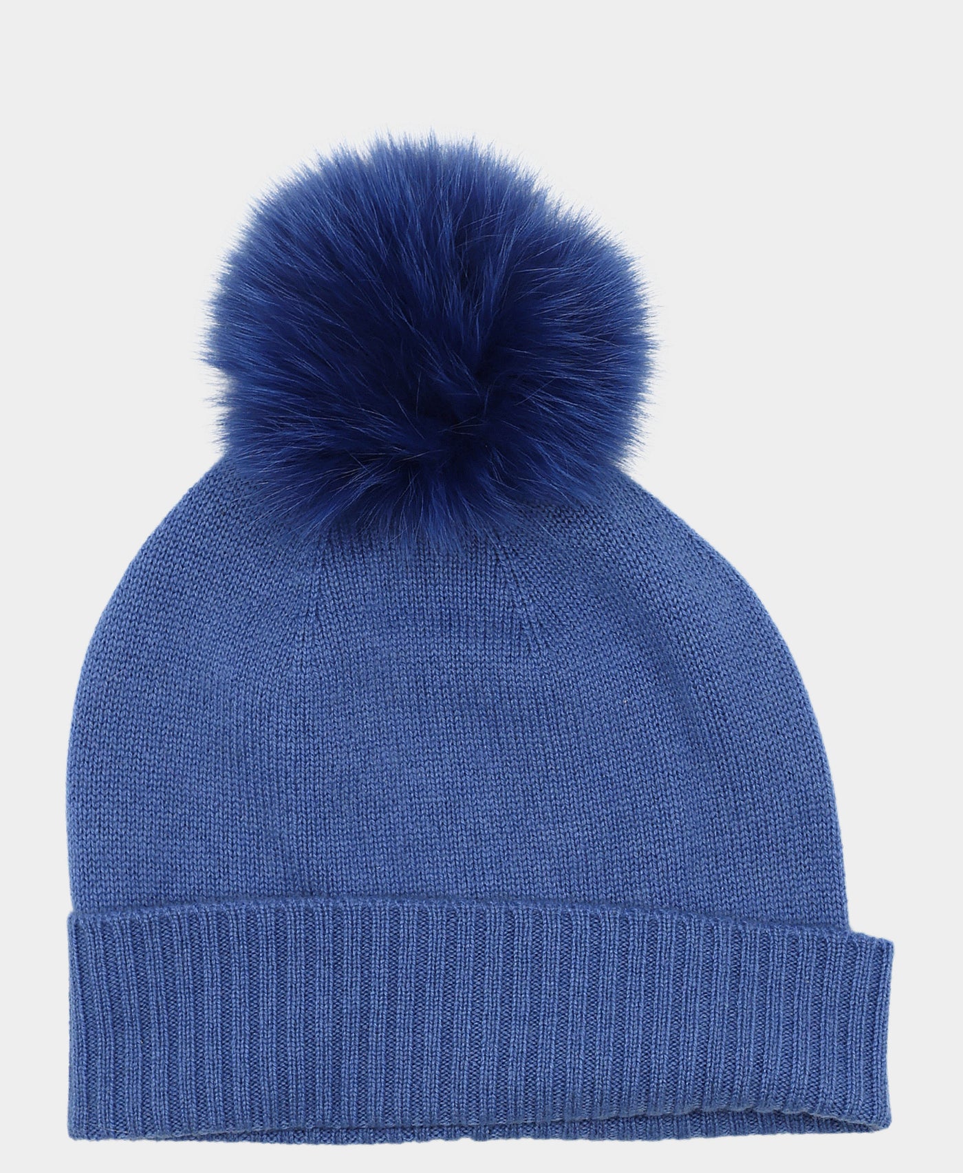 Cashmere Hat w/ Fur Pom view 1