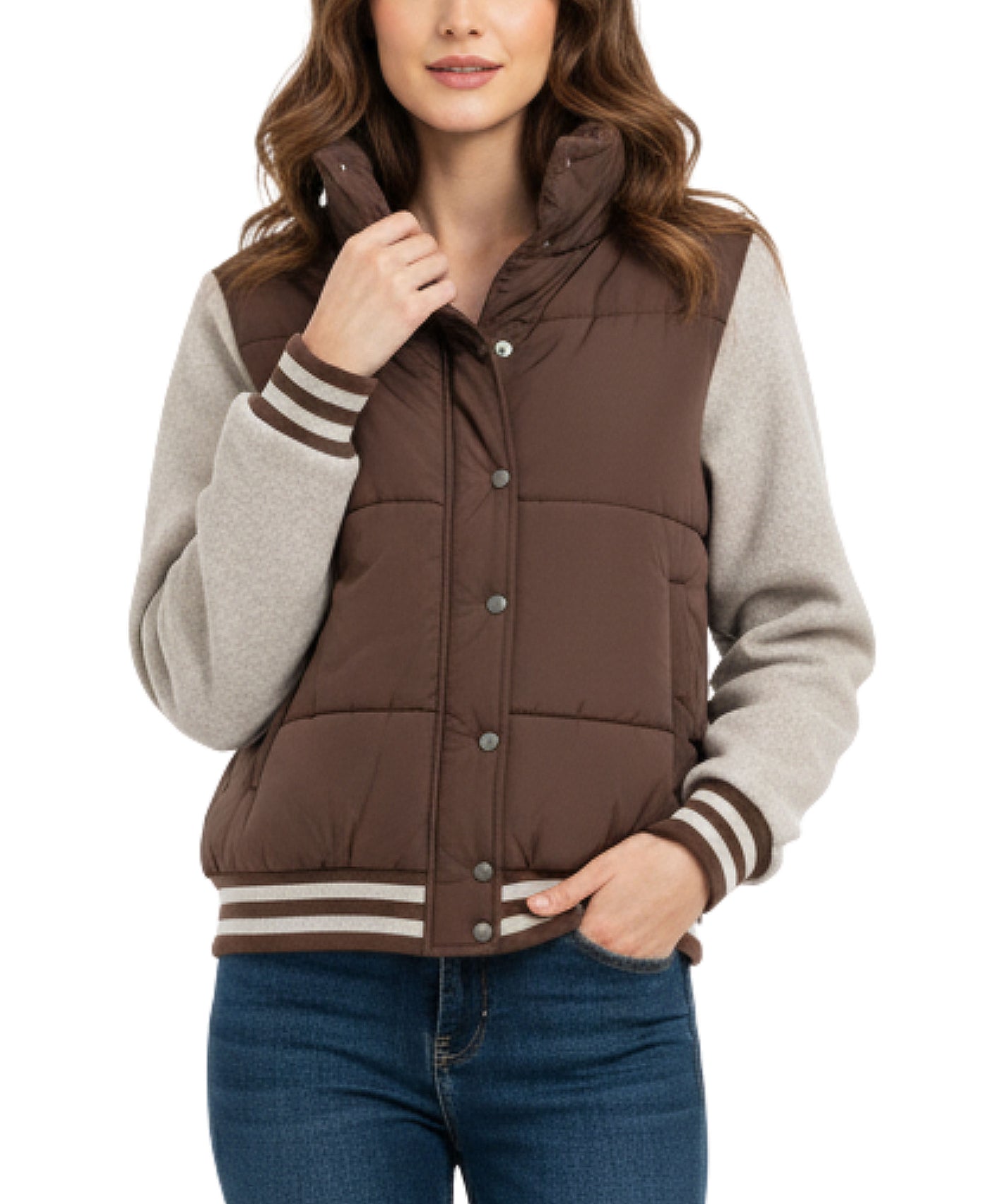 Quilted Varsity Jacket view 1