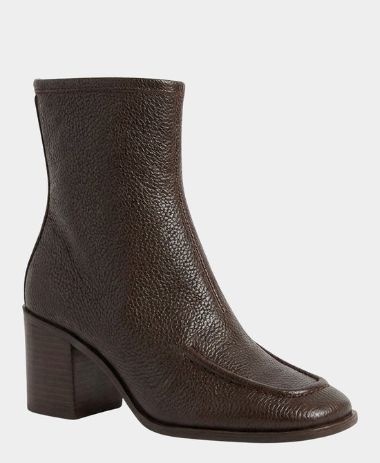 
Pebbled Leather Bootie in BROWN view 1