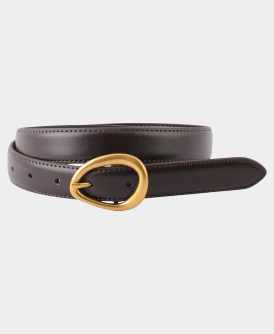Leather Asymmetrical Buckle Belt view 