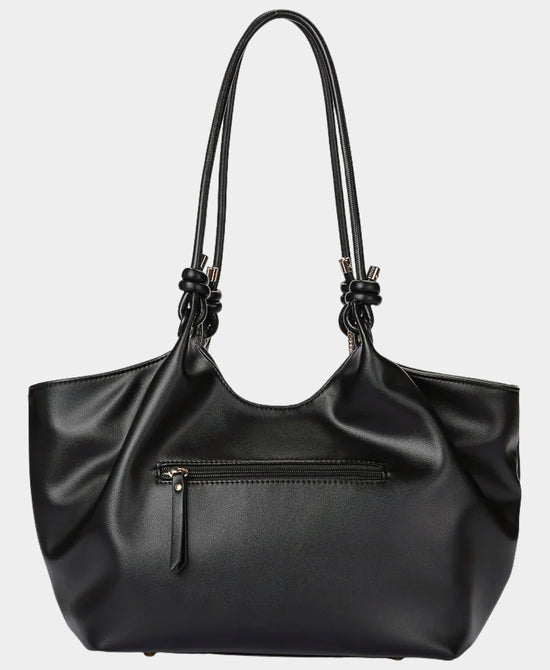 
Faux Leather Tote Bag in NOIR view 2