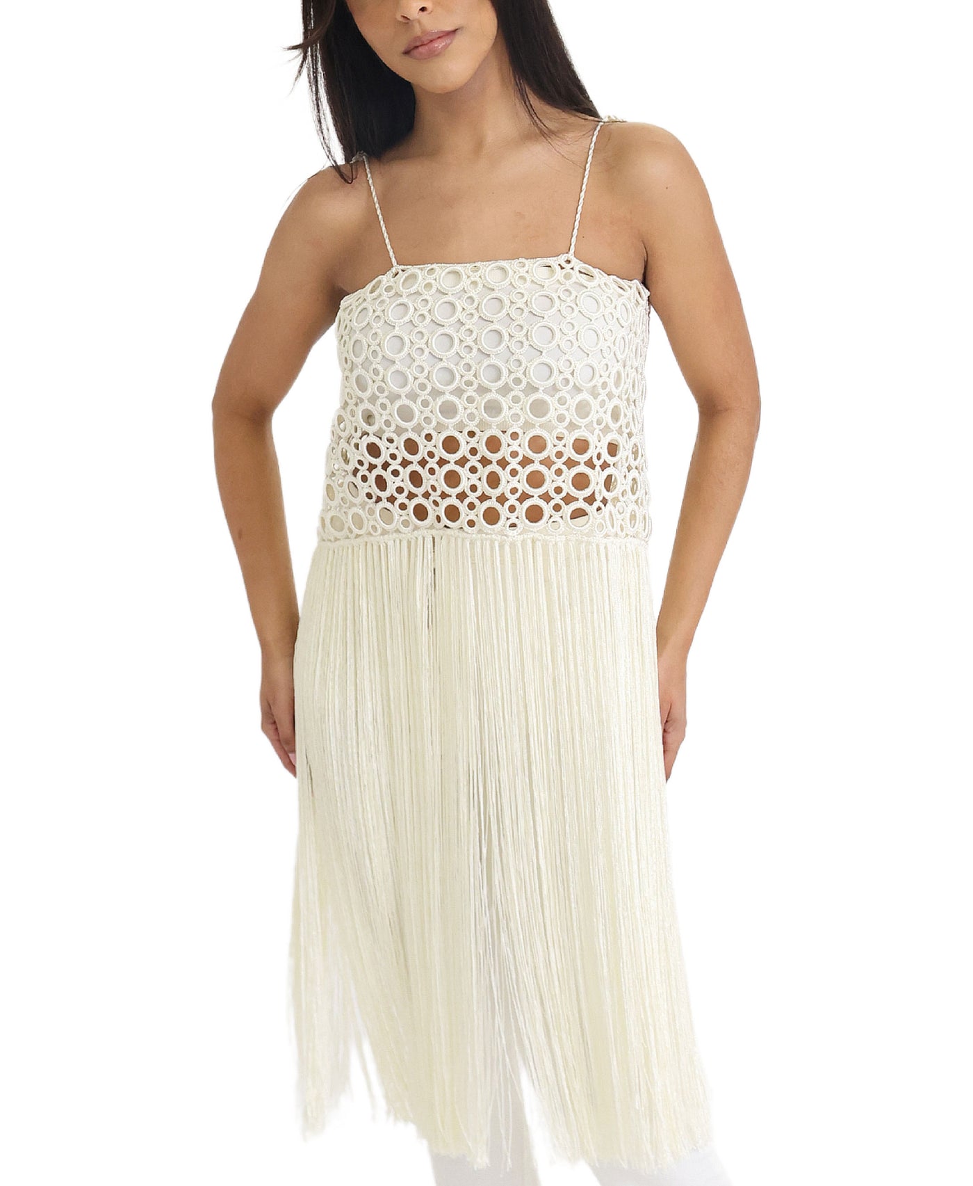 Crochet Top w/ Fringe view 1