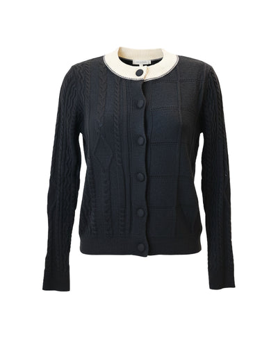 Two Tone Cardigan Sweater image 2