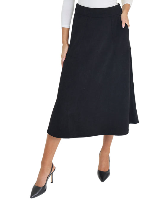 Solid Midi Skirt view 