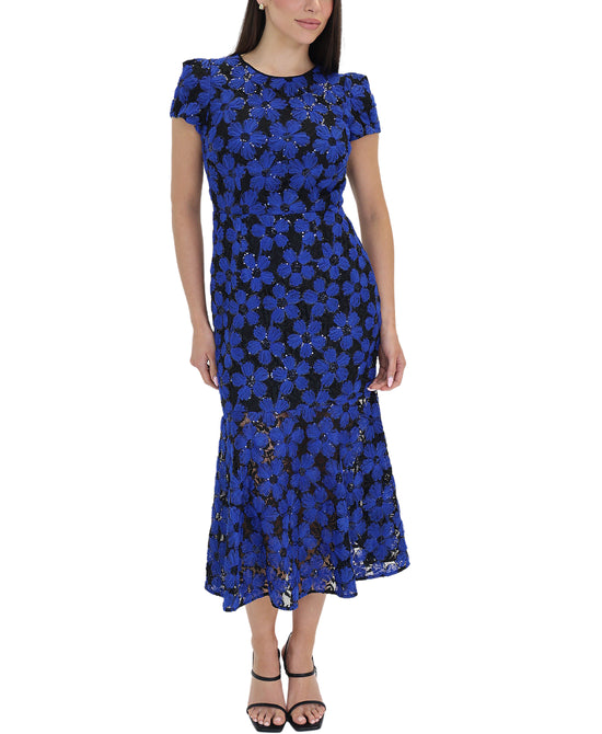 Lace Midi Dress w/ Sequins view 