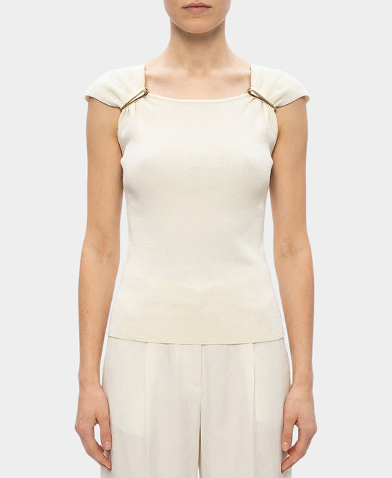 Knit Top w/ Gold Hardware view 1