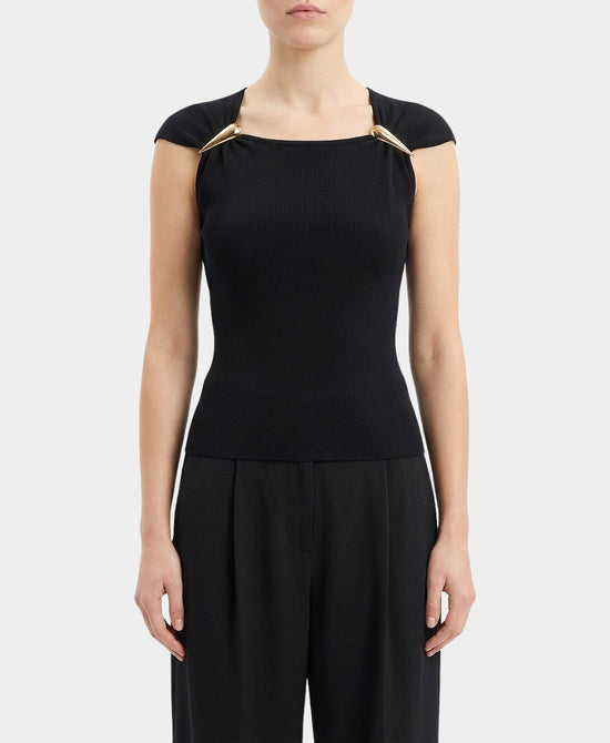 Knit Top w/ Gold Hardware view 1