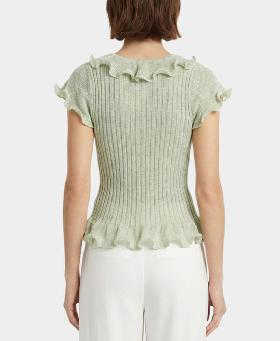 Knit Ruffle Top view 2