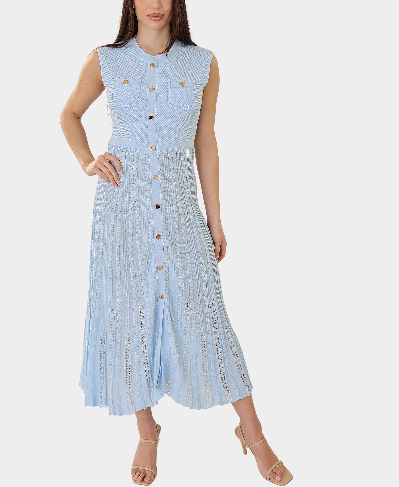 Cable Knit Midi Dress