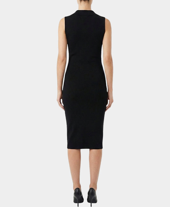 Knit Dress w/ Gold Button Detail view 2