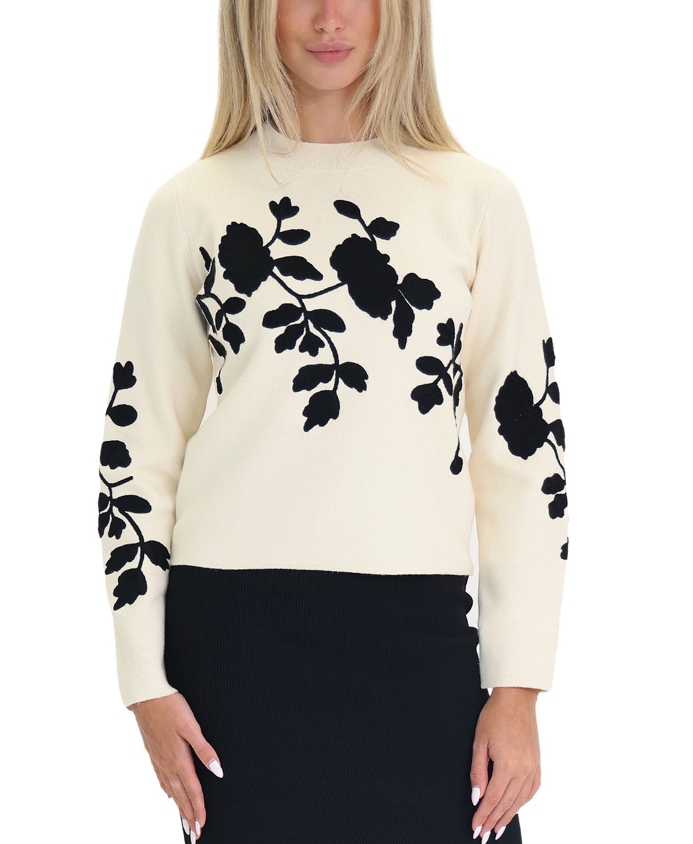 Embroidered Sweater view 1
