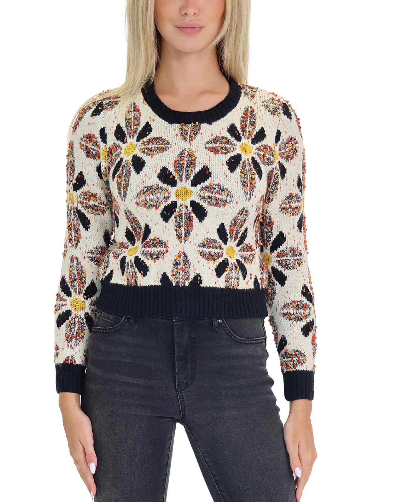 Printed Sweater view 1