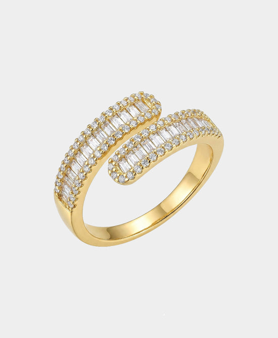 
Cubic Zirconia Ring in GOLD view 2