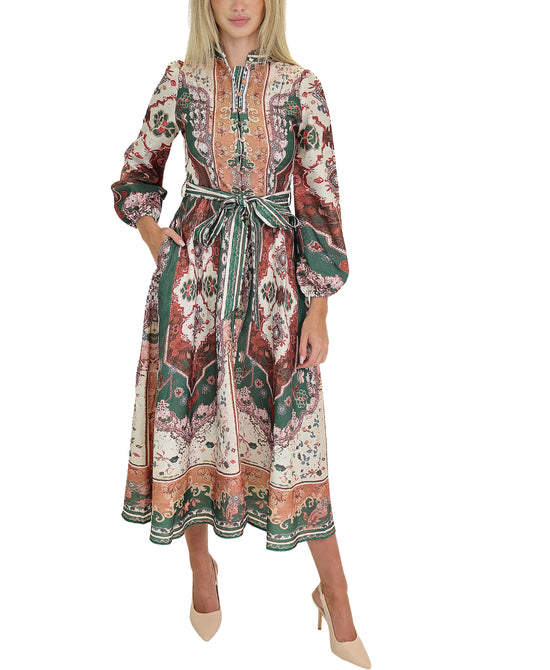 Print Midi Dress view 