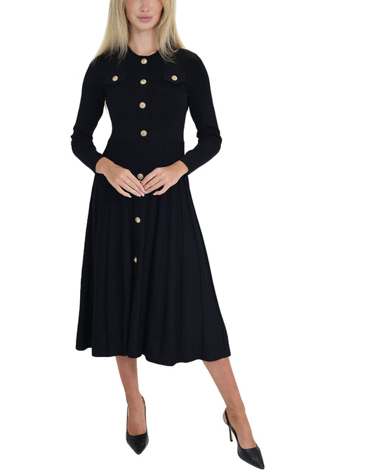 Pleated Knit Dress view 