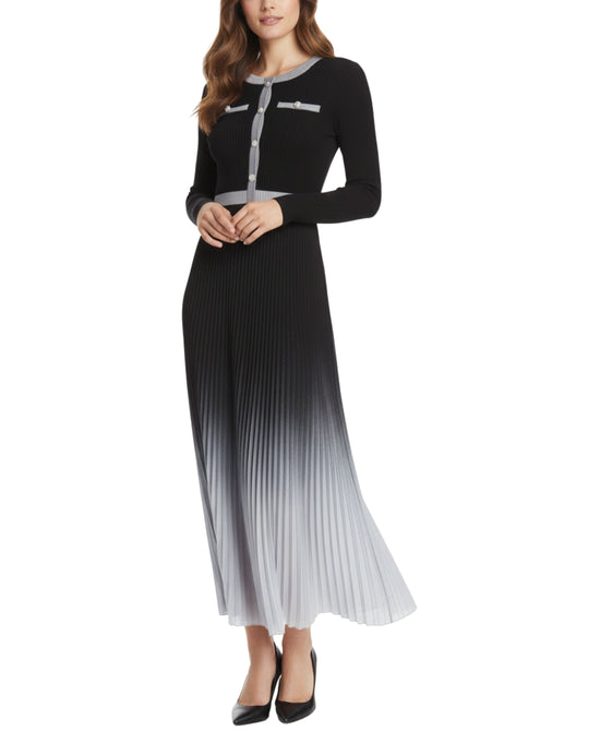 Plisse Dip Dye Maxi Dress view 