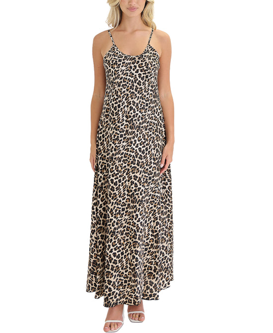 Leopard Print Maxi Dress view 1