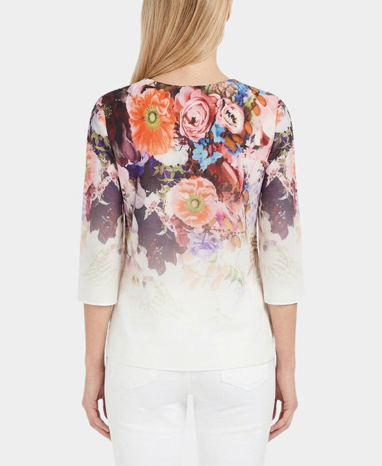 Printed Plisse Top view 2