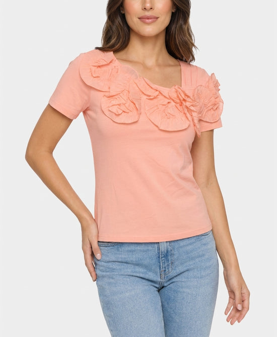 
Top w/ Flower Detail in PINK view 1