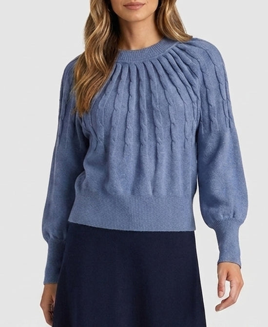 
Cable Knit Sweater in BLUE view 1