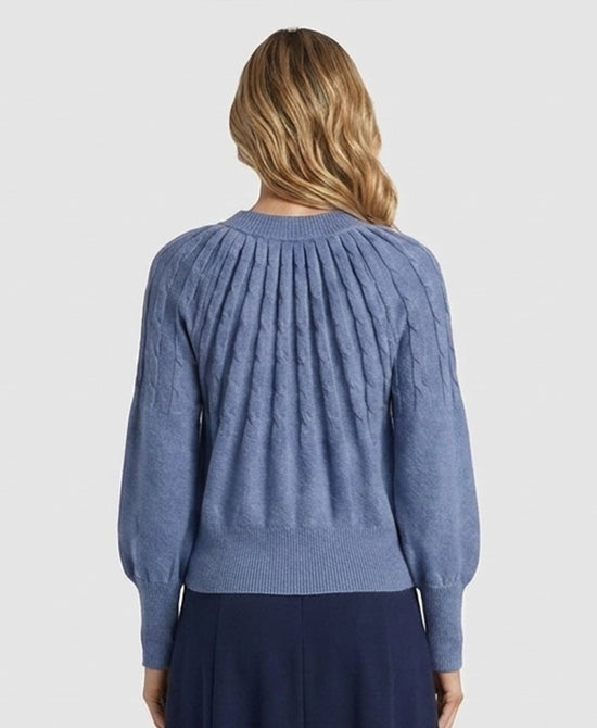 
Cable Knit Sweater in BLUE view 2