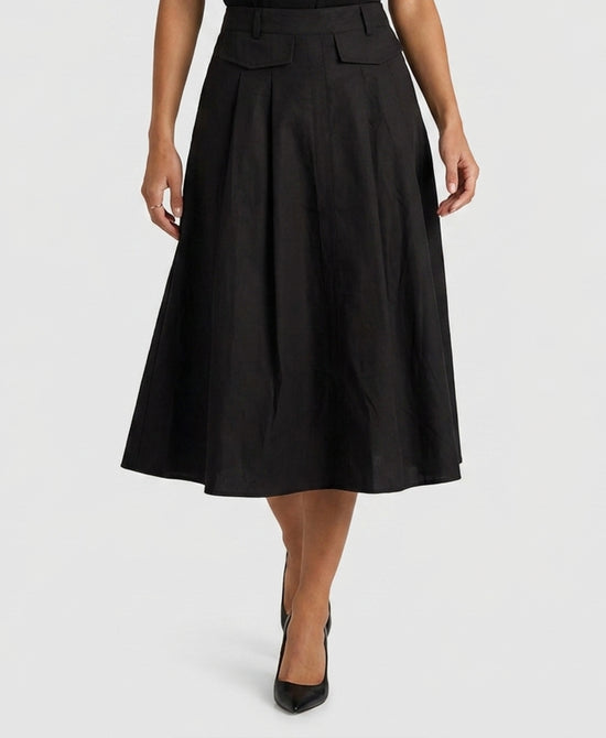 
Midi Skirt in BLACK view 1