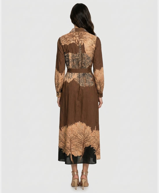 
Printed Maxi Dress in BROWN MULTI view 2
