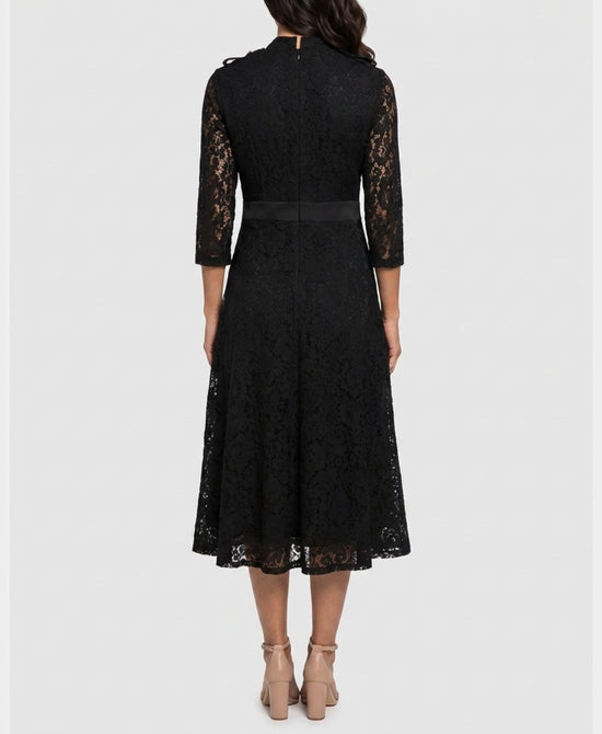 
Lace Midi Dress in BLACK view 2