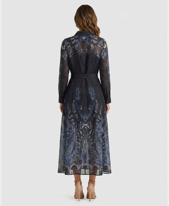 
Paisley Floral Maxi Dress in BLUE view 2