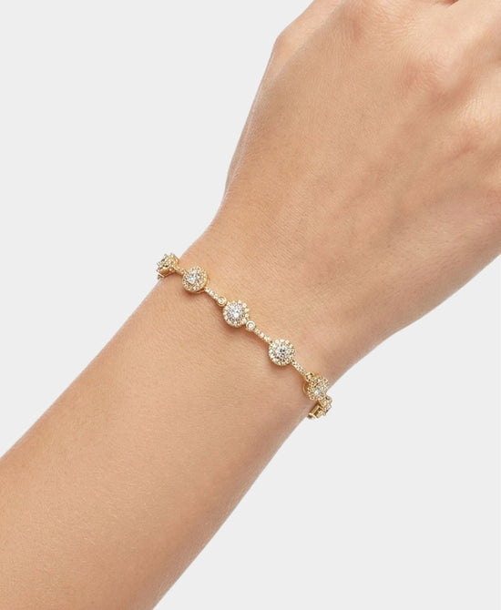 
Cubic Zirconia Tennis Bracelet in GOLD view 1