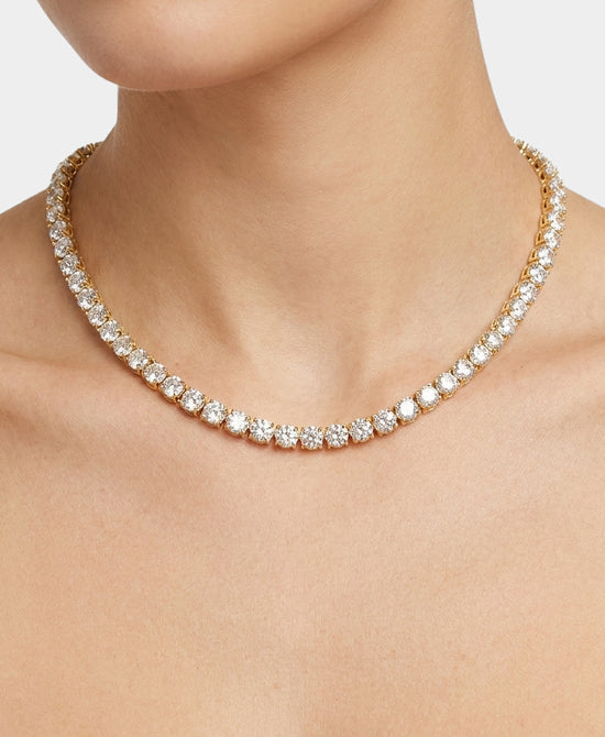 
Cubic Zirconia Tennis Necklace in GOLD view 1