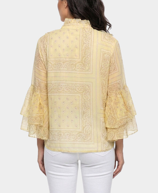 
Bandana Print Blouse in YELLOW view 2