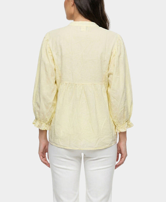 
Heart Embroidered Blouse in YELLOW view 2