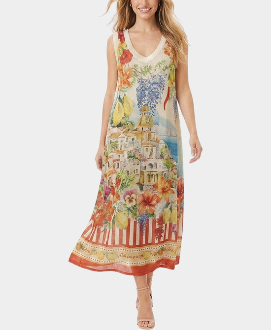 
"Dolce Vita" Print Dress in MULTI view 1