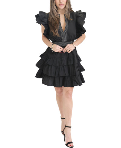 Ruffle Dress w/ Stitching Detail image 1