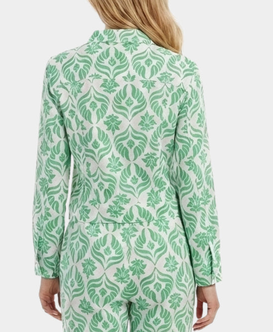 
Print Jacket in WHITE/GREEN view 2