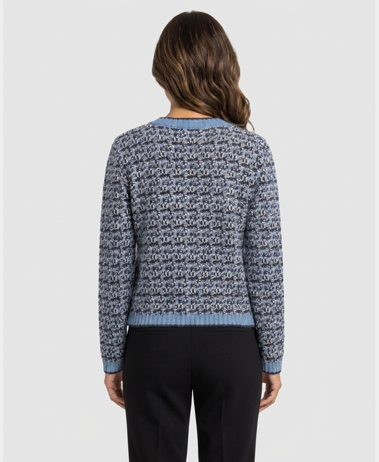 
Knit Cardigan in BLUE MULTI view 2