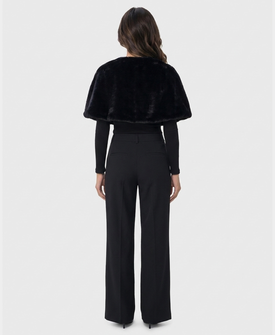 
Faux Fur Stole in BLACK view 2