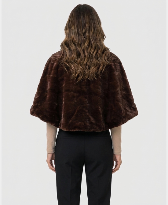 
Faux Fur Bolero in BROWN view 2