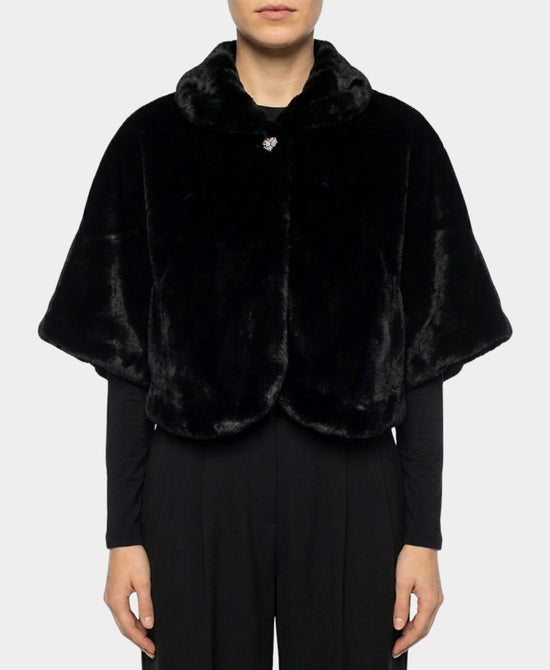 Faux Fur Cape view 