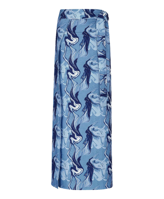 Marble Print Sarong Swim Cover-Up view 