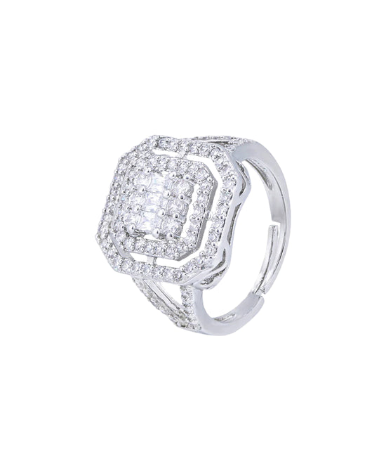 Rectangle Halo Ring view 