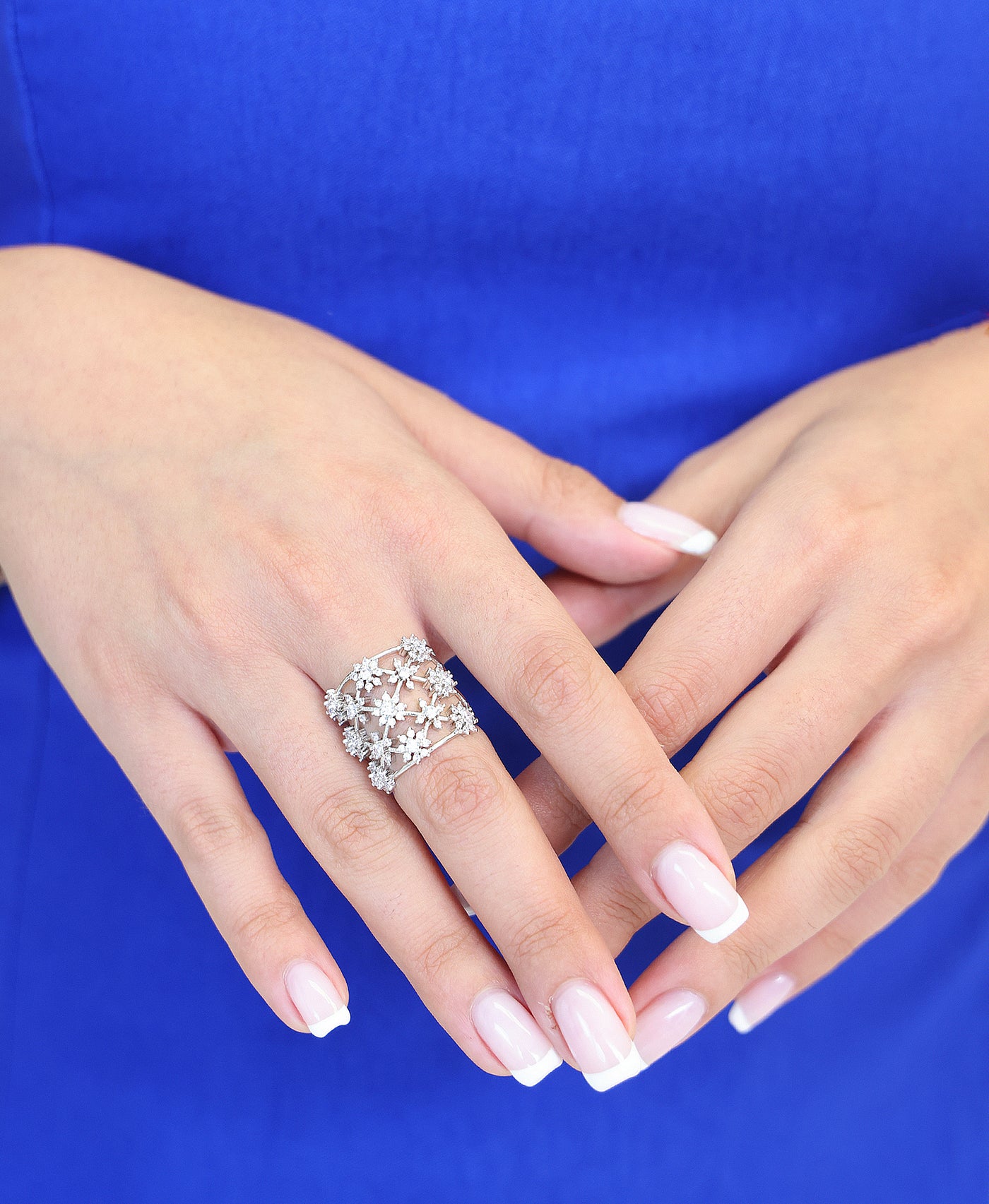Cluster Flower Ring view 1